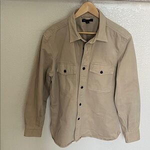 Banana Republic Tan Button-Up Shirt M